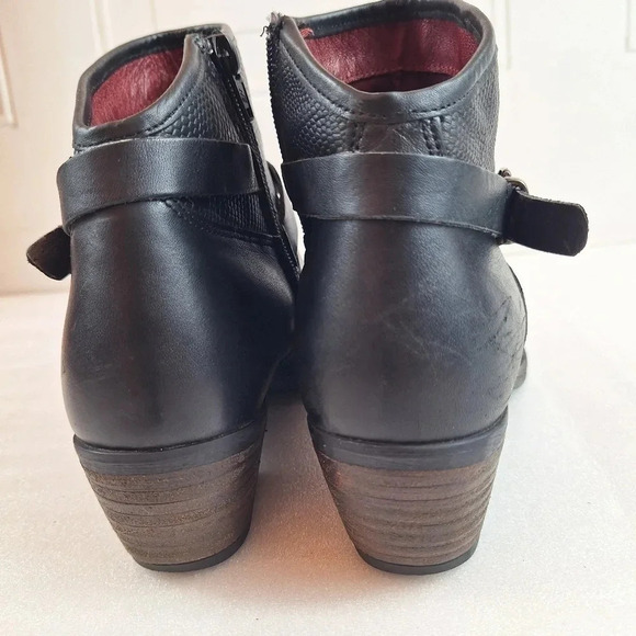 Umberto Raffini Womens Black Alexa Leather Ankle Boot Size 7 - Picture 4 of 15